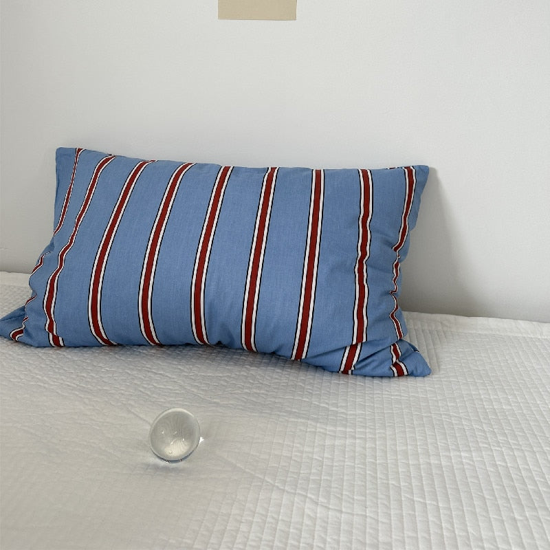 100% Cotton Striped Pillowcases 2pc
