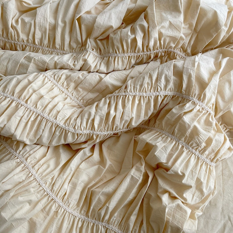 Antoinette Pleated Cotton Sheet Set