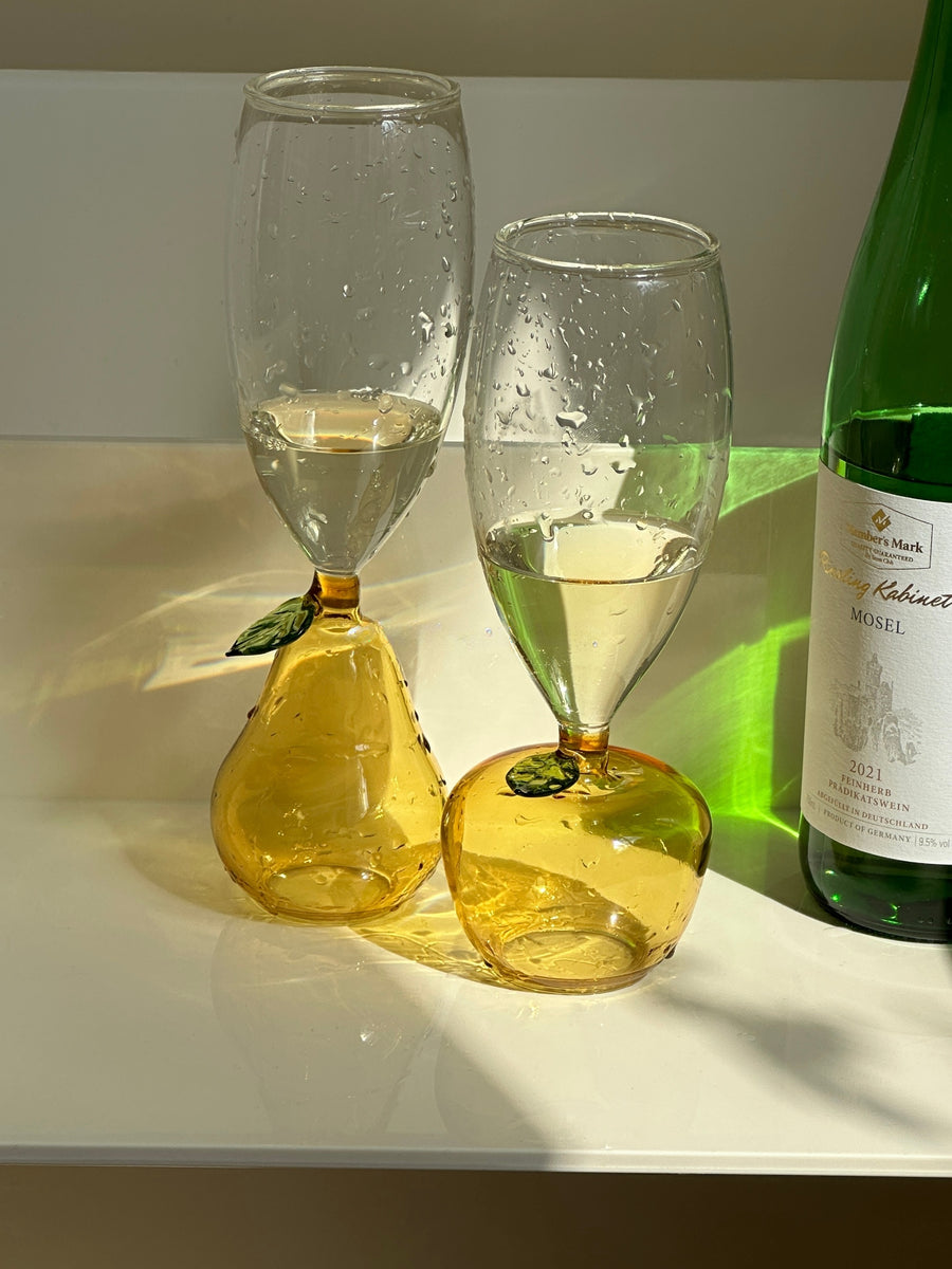 Pear Shape Wine Glass