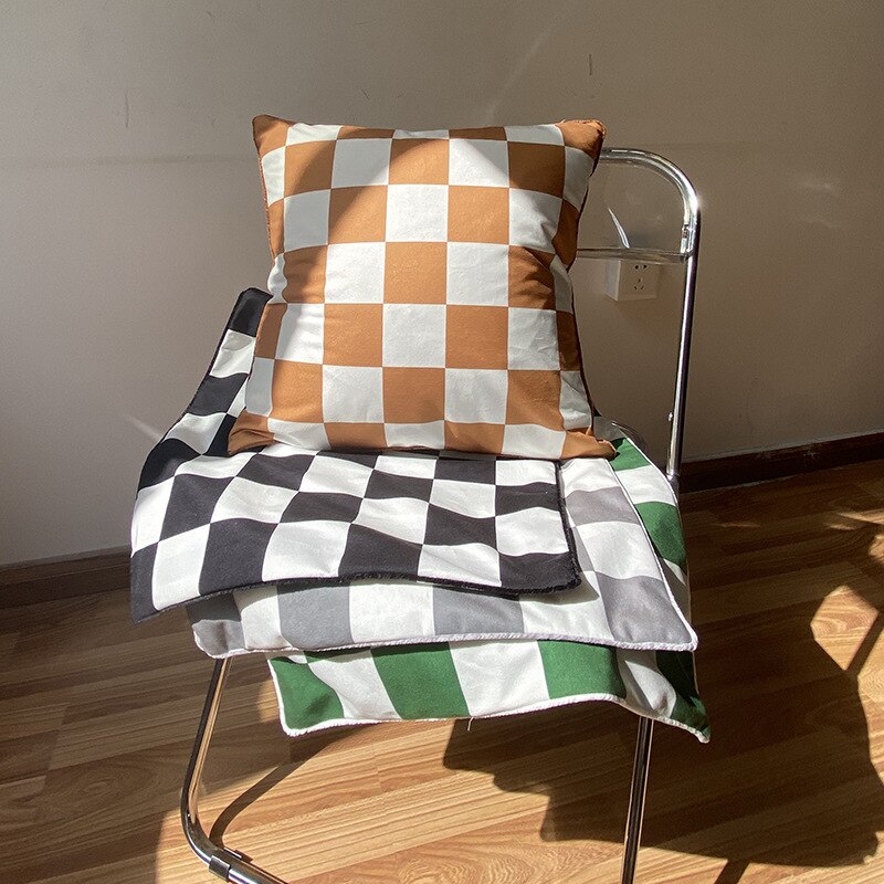 Matte Checkerboard Pillow Cover