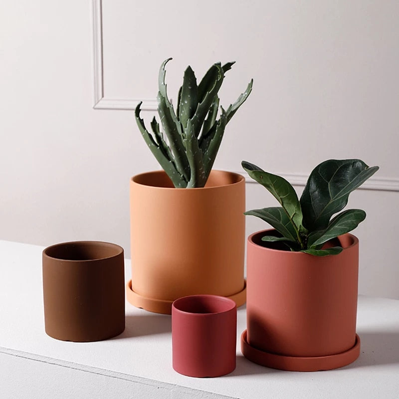 industrial style plant pots Industrial Style Ceramic Planter
