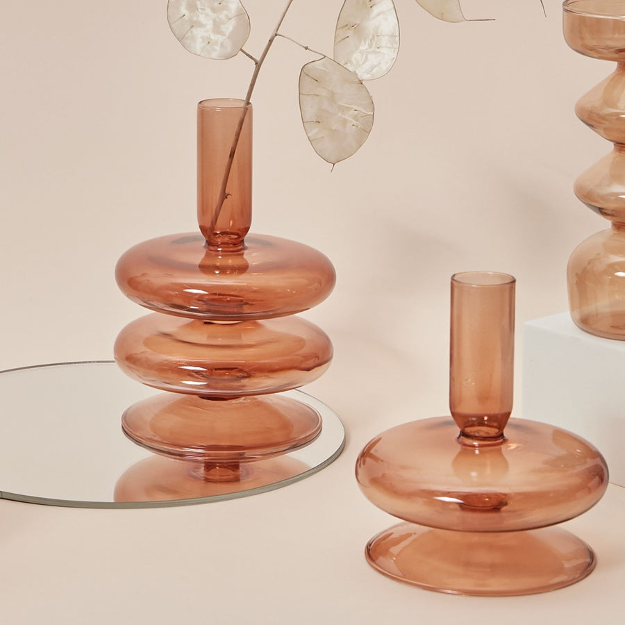 Glass Candlestick Holder/Vase