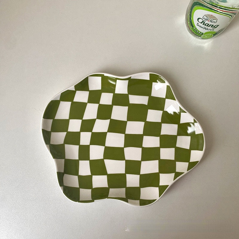 Checkerboard Ceramic Tray