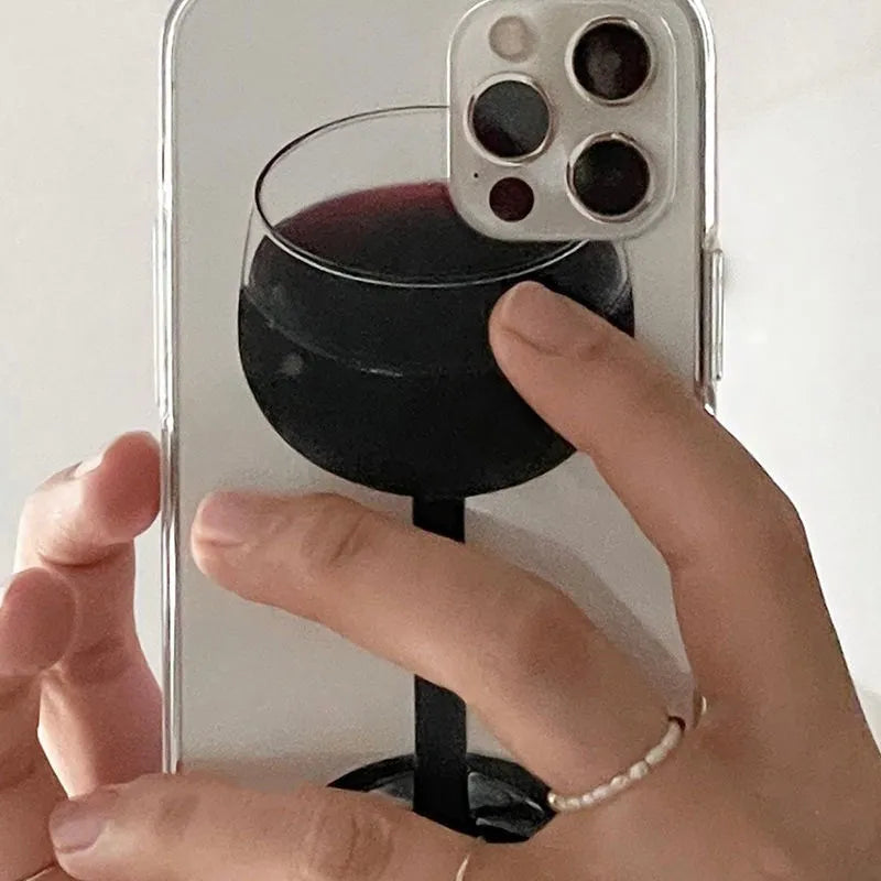 Wine Glass Transparent Phone Case