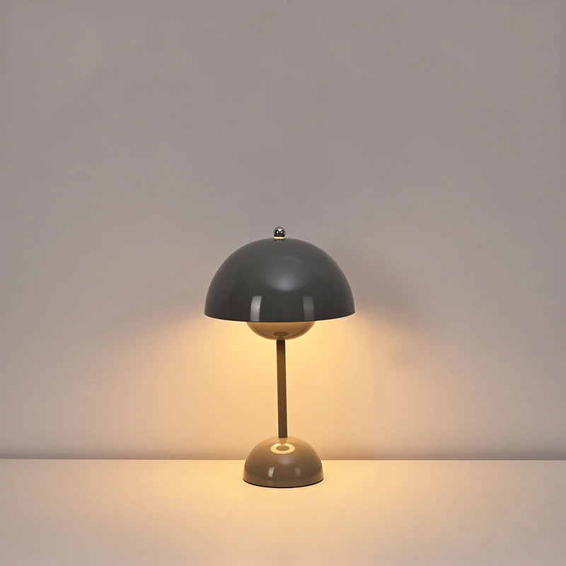 lamp plant pot Flower Pot Lamp Gray