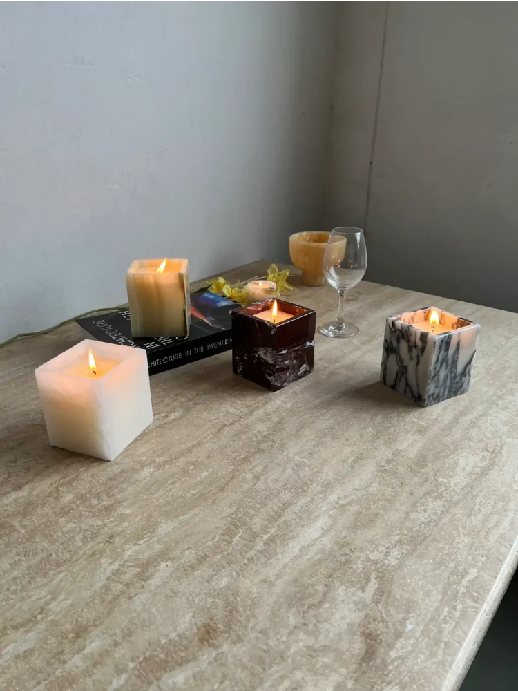 Natural Stone Candle