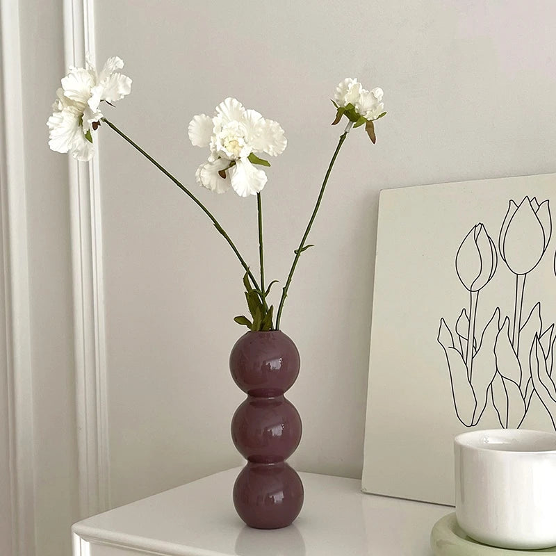 Pastel Flower Bubble Vase