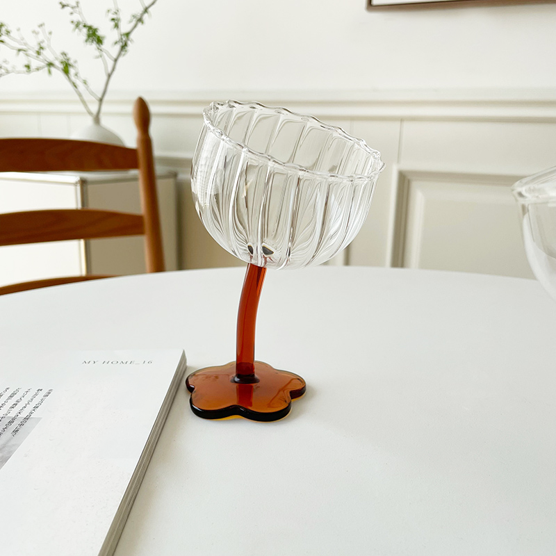 Handcrafted Crooked Stem Wine Glass