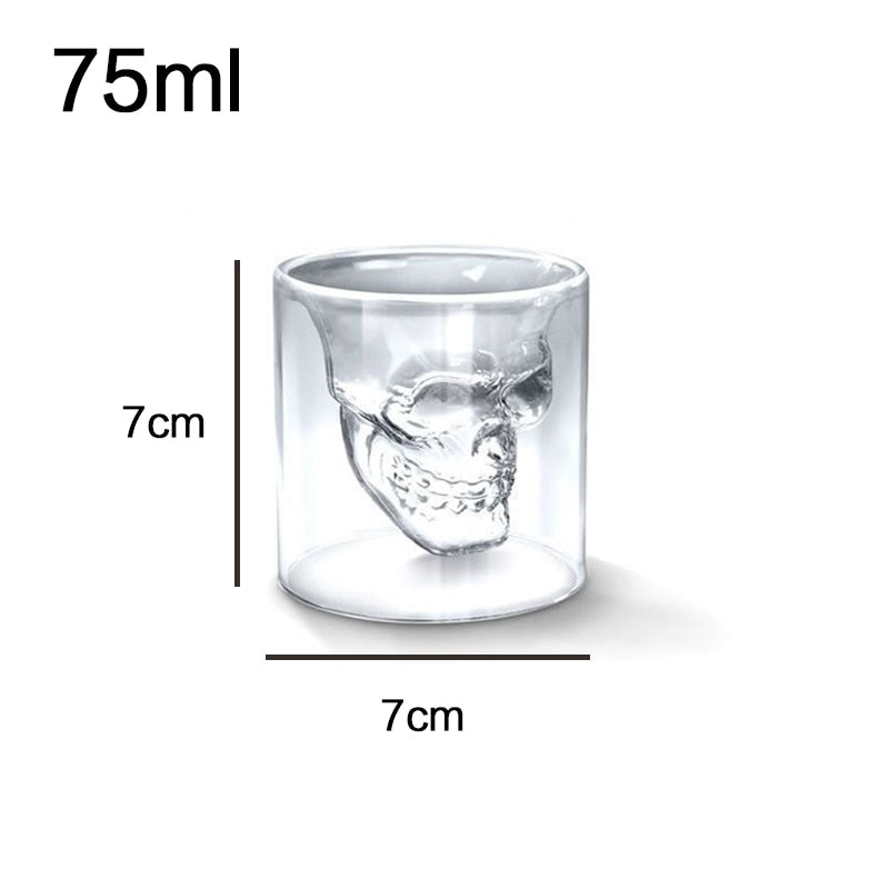 Double-layered Skull Glass