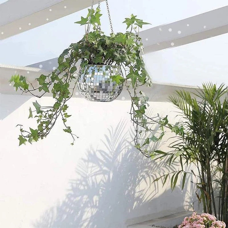disco hanging planter Disco Ball Hanging Planter 20CM