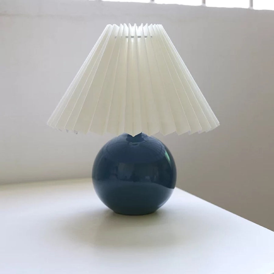Pleated Ceramic Table Lamp