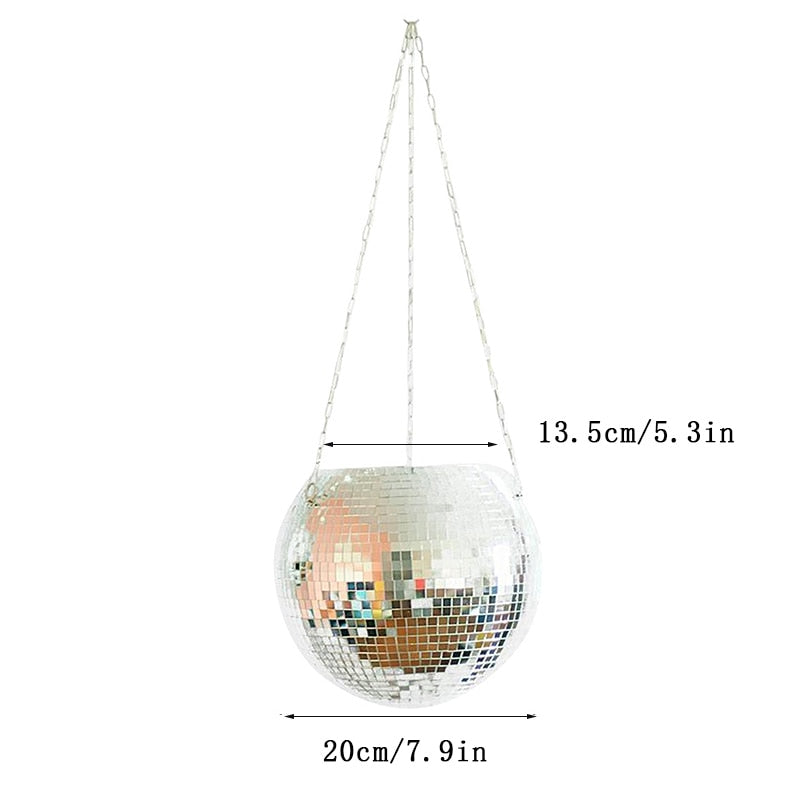 mirror ball hanging planter Disco Ball Hanging Planter 20CM