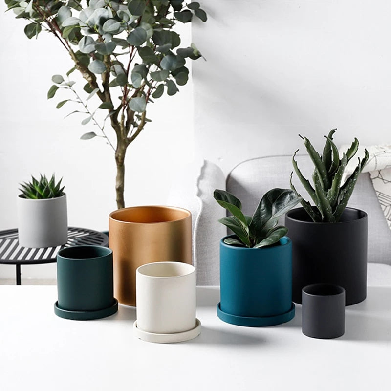 industrial plant pot Industrial Style Ceramic Planter