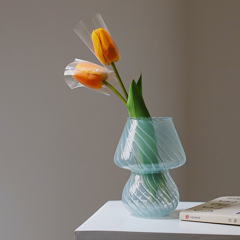 Glass Mushroom Vase