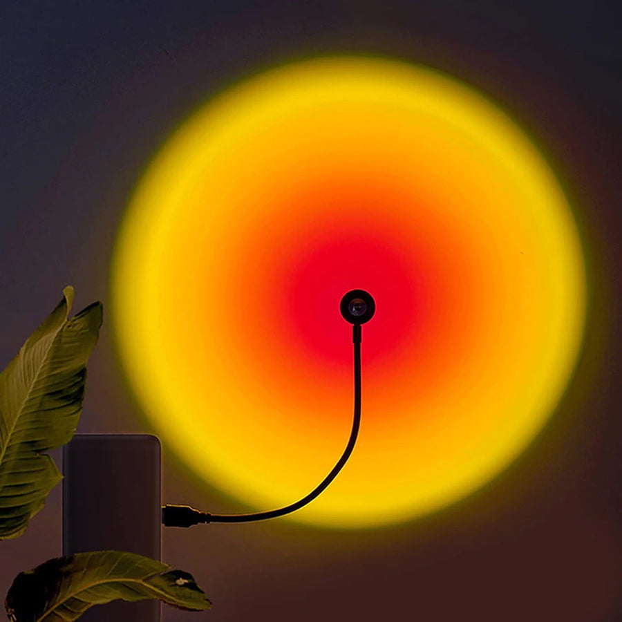 Rainbow Sun Pursonic Sunset Projector Lamp With USB Connectivity
