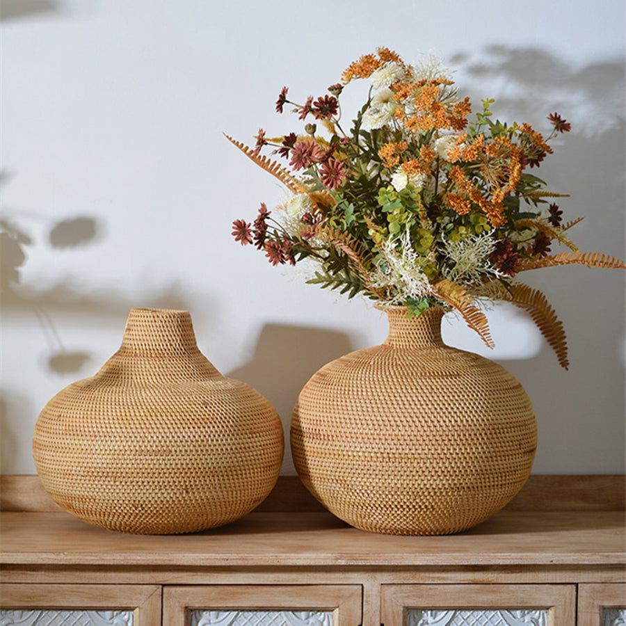 Rattan Flower Vase