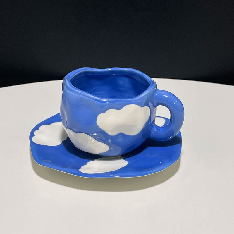 Clouds Coffee Cup With Saucer