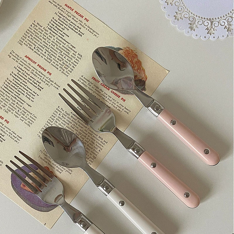 Cottage Core Fork and Spoon Set