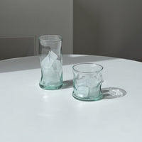 Wavy Lines Can Glass Cup