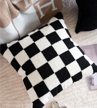 Checkerboard Pillow Slides // Pink