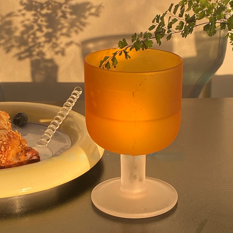 Retro Frosted Glass Wine Cup
