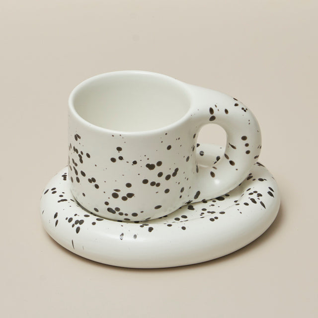 Ceramic Mug with Saucer