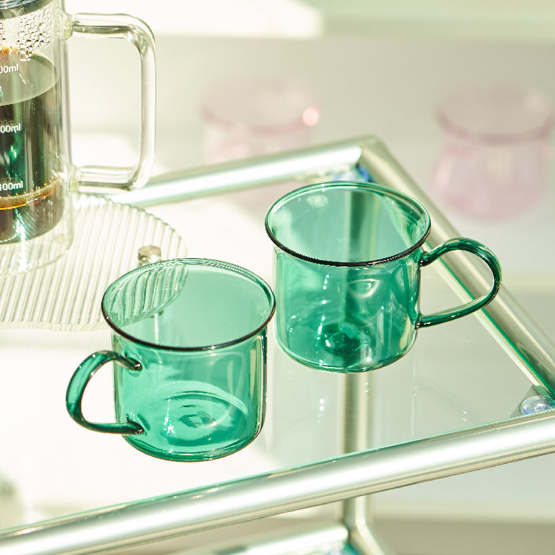 2PC Set Borosilicate Glass Cup
