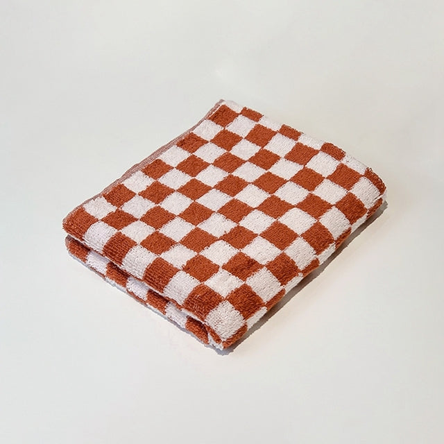 Retro Checkerboard Hand Towels